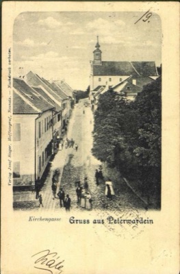 The Steep Cobbled Climb Up Church Street, Petrovaradin, 1900, Novi Sad