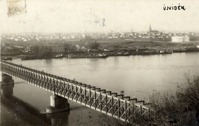 The iron bridge over the Danube, Novi Sad, 1900–1918