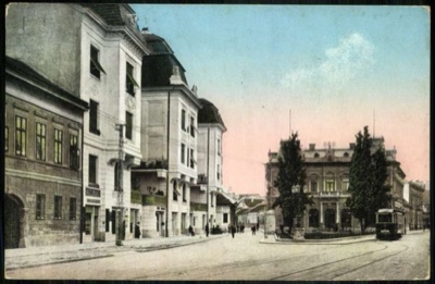The Royal Hungarian post office and the Adamović palace, Novi Sad, 1896–1918