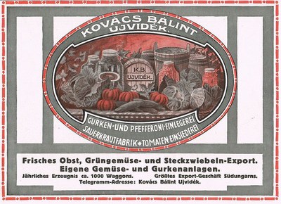Magazine advertisement, Novi Sad, 1917