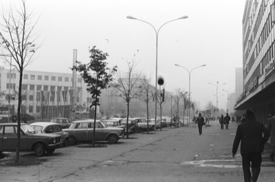 Mihajla Pupina Boulevard, Toward Danube Park, Queen Mary Boulevard, Novi Sad, 1973