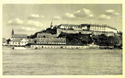 Petrovaradin fortress and church across the Danube, 1896–1918