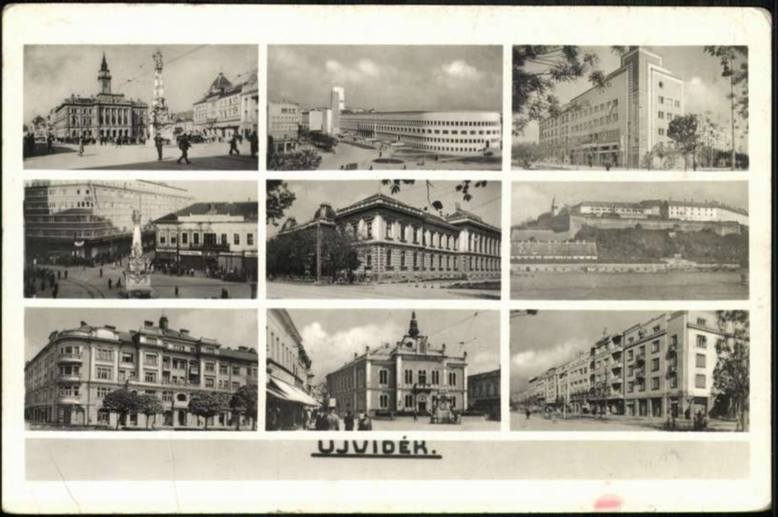 Nine Views: Town Hall, a Colonnaded Building and the Fortress, Novi Sad, by August 1943