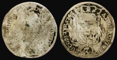 Silver three-kreuzer piece of Maria Theresa, 1743, Novi Sad