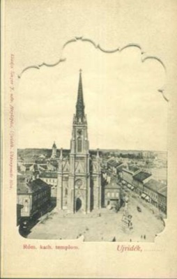 The Catholic parish church and market street, Novi Sad, Name of Mary Church, 1896–1918