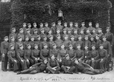 Students of the Novi Sad Aircraft Mechanic School, 1943