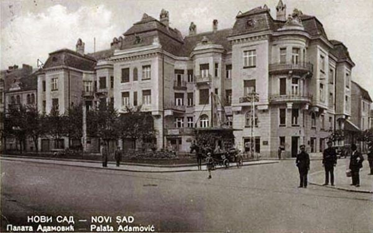 Adamovic palace, Adamovićeva zgrada, Novi Sad, 1930s
