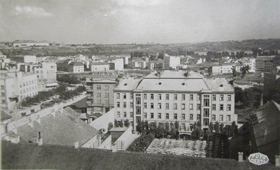 Rooftops towards the hills, Novi Sad, 1930s