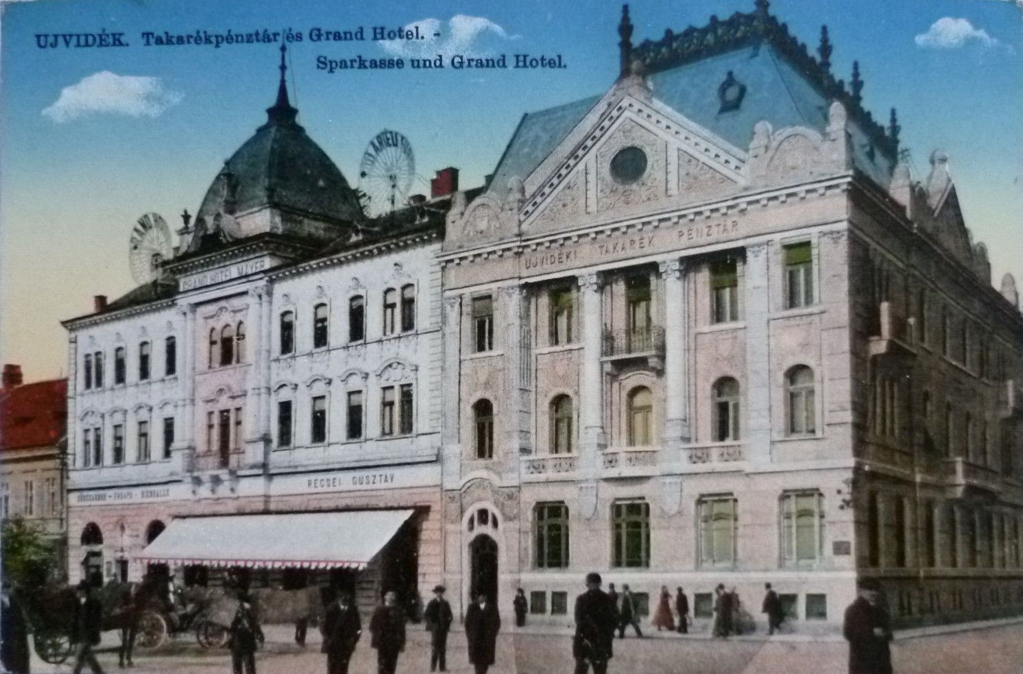 Grand Hotel Mayer and the Savings Bank, Novi Sad Savings Bank, 1910s