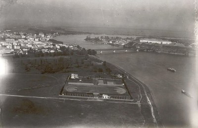 The sports ground from the air, Novi Sad, 1925–1941