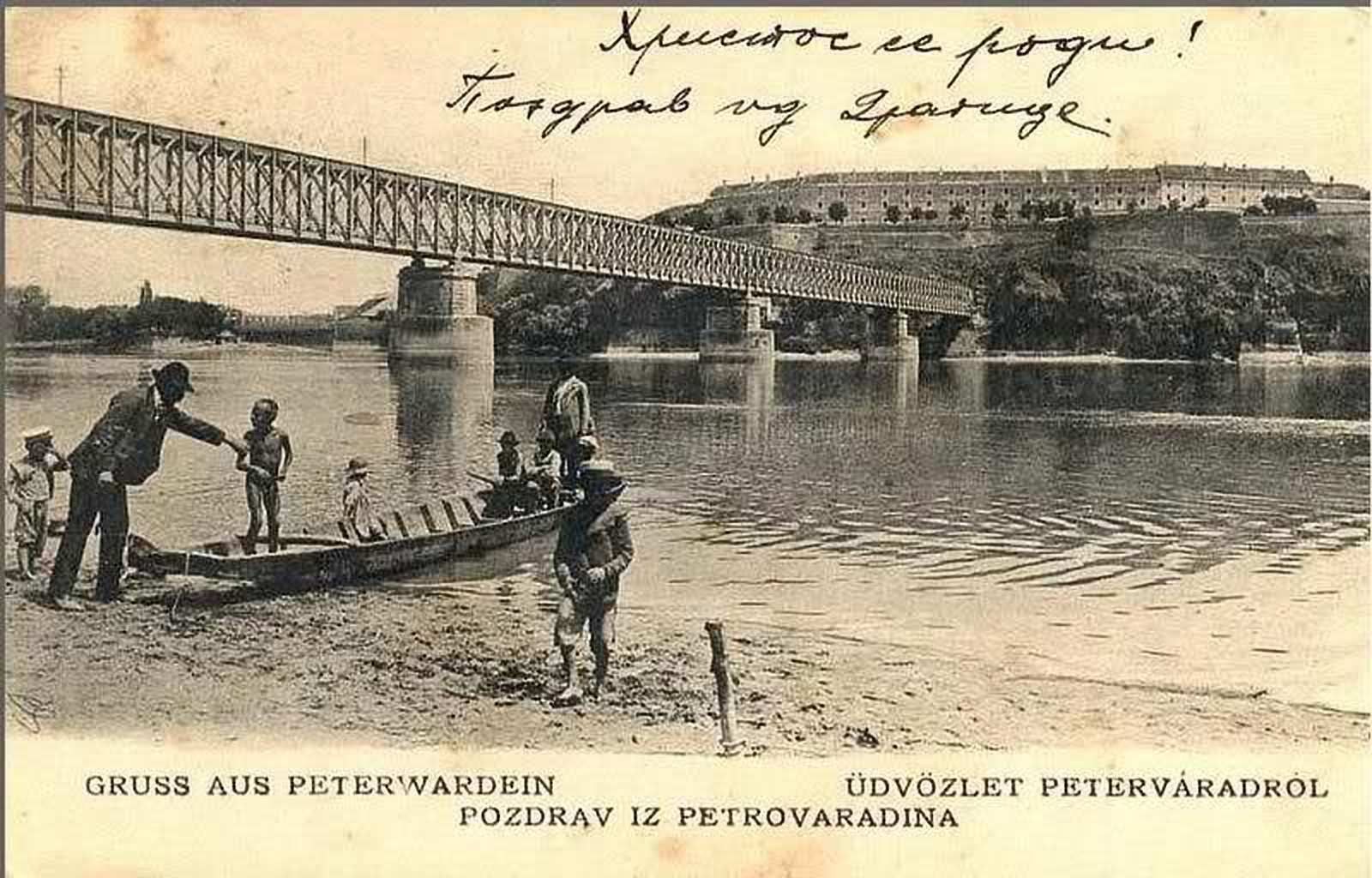 Franz Josef railway bridge, Franz Josef Bridge, Novi Sad, 1900s