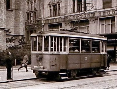 Tram in the street, Novi Sad, 1925–1958