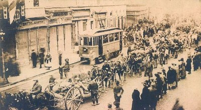 Entry of the Serbian army to Novi Sad, 1918