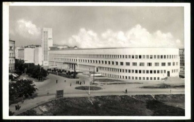 The Administrative Palace, Newly Planted Trees Along the Drive, Banovina Palace, Novi Sad, 1919–1941