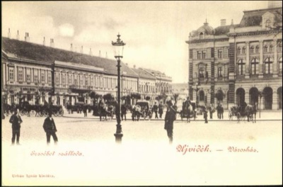 The Elizabeth Hotel and the Town Hall square, Novi Sad, 1896–1918