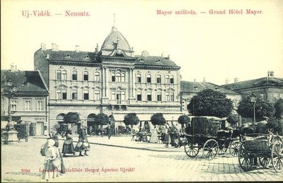 Grand Hotel Mayer and the square, Novi Sad, 1900–1918