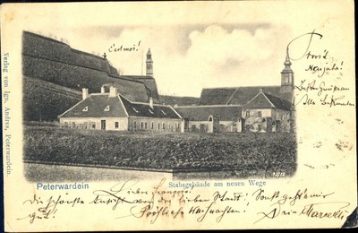 A message written across the card, Petrovaradin, Novi Sad, 1910s