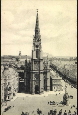 Market Carts Across the Main Square, Liberty Square, Novi Sad, 1896-1911