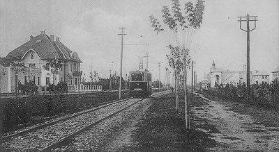 Tram on line 1, Calvary, Novi Sad, 1910s