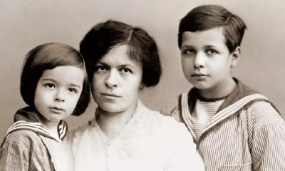 Mileva Maric with two of her children, Novi Sad, 1910–1920