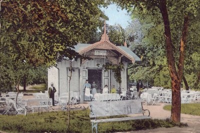The confectionery pavilion in the park, Danube Park, Novi Sad, 1895–1918