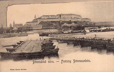 Boats at the pier, Petrovaradin Fortress, Novi Sad, 1900–1918