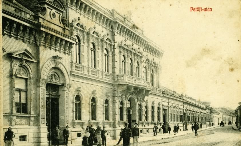 The arched doorway on the left, Petőfi Street, Novi Sad, 1900s