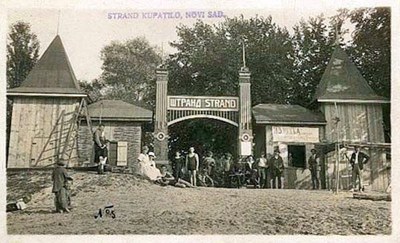 The bathing beach gate, Štrand City Beach, Novi Sad, 1919–1930