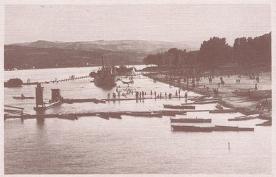 city beach on Danube, Novi Sad, 1920s