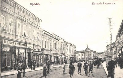 The Altwirth Textile House on Kossuth Lajos Street, the Bishop's Palace Beyond, Zmaj Jovina Street, Novi Sad, 1910