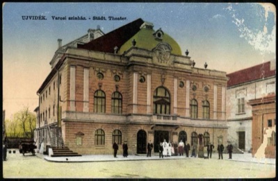 The City Theatre, Clergy Gathered at Its Steps, Novi Sad, 1896–1918