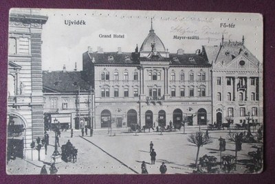The Grand Hotel Mayer on the main square, Novi Sad, 1908
