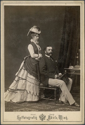 The Karátsonyi Couple Photographed at Adèle's in Vienna, Novi Sad, 1866–1876