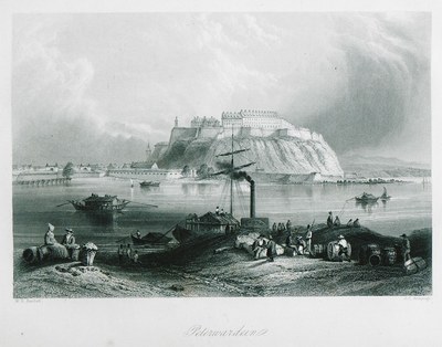 Barrels unloaded on the shore, Petrovaradin Fortress, Novi Sad, Habsburg, 1687–1918
