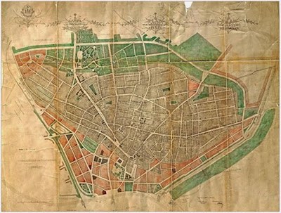 City map of Novi Sad, 1900