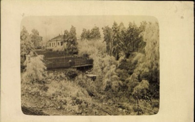 A Frost-Covered Bridge in the Park, Novi Sad, 1932.