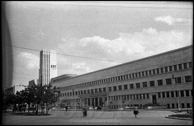 The long block and its tower, Banovina Palace, Novi Sad, 1941