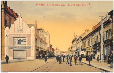 An orange sky over the street, Zmaj Jovina, Novi Sad, 1910s