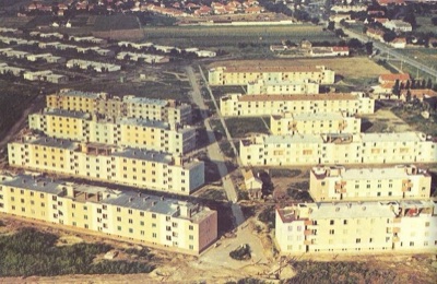 Satelit under construction, Novi Sad, 1960